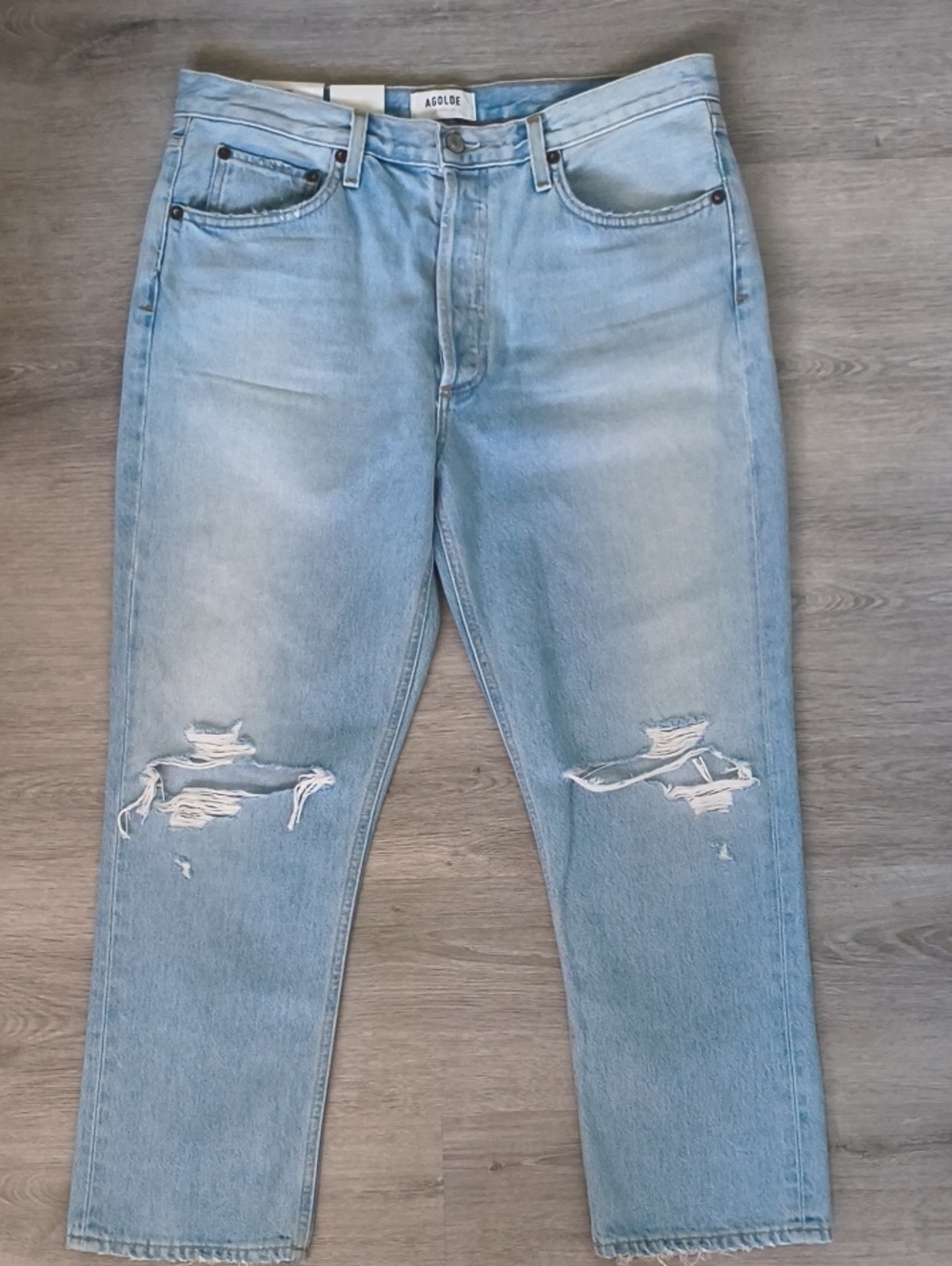 AGOLDE Riley High-rise Straight Crop Jeans Size 31 New With Tags
